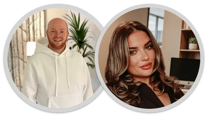 Oli and Paulina, the two founders of Twofold